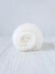 Carded 70% Maori 30%Bergschaf Wool - Natural White