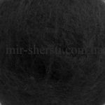 Кардочесанная шерсть Маори, 26-27микрон - черный